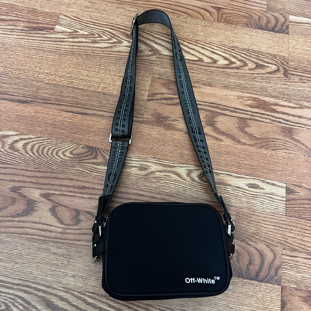 Off-white crossbody purse